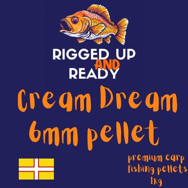 Halibeauty / Cream Dream Carp Pellets – 1kg | Rigged Up & Ready PREMIUM CARP FISHING PELLETS BAIT 5