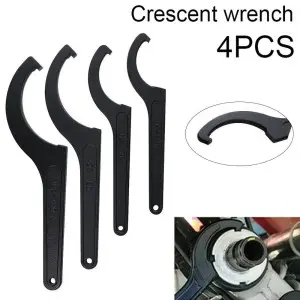 4x Heavy Duty Metal Motorcycle Shock Absorber C Spanner Wrench Bike Repair Tool 4