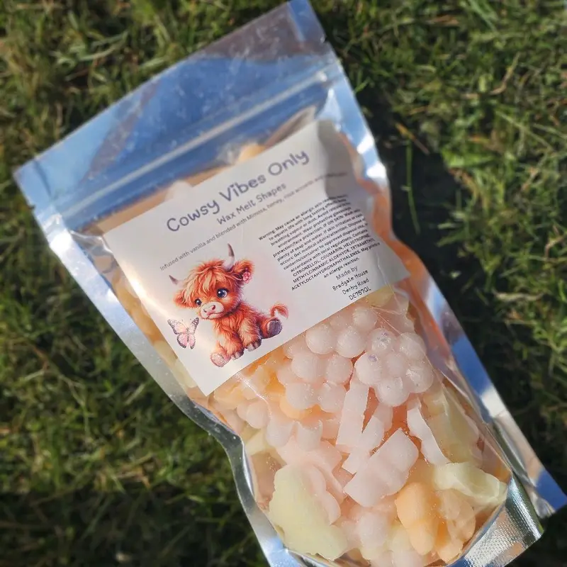 Wax Melt Shape Bags 100g Variety Scents - Assorted Colored Wax Melts in Clear Packaging for Creative Scents 1