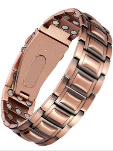 Men's Sporty Magnetic Bracelet, Unique Folding Clasp Wristband Brazaletes with Adjustment Tool, Fashion Accessories for Clothing Decor, for Gift