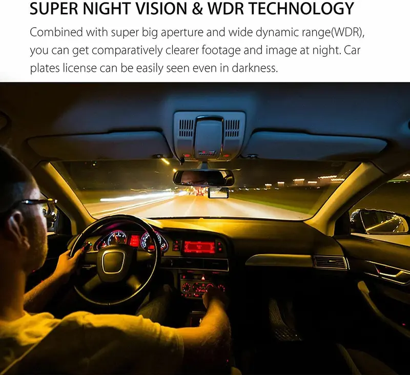 Product Introduction of [Driving Recorder] Dash Cam Front and Rear, 1080P Full HD Dual Dashcam In Car Dual Dashboard Camera 170°Wide Angle HDR with 4.0" Touch LCD Display Night Vision, Motion Detection, Parking Monitor, G-sensor 3