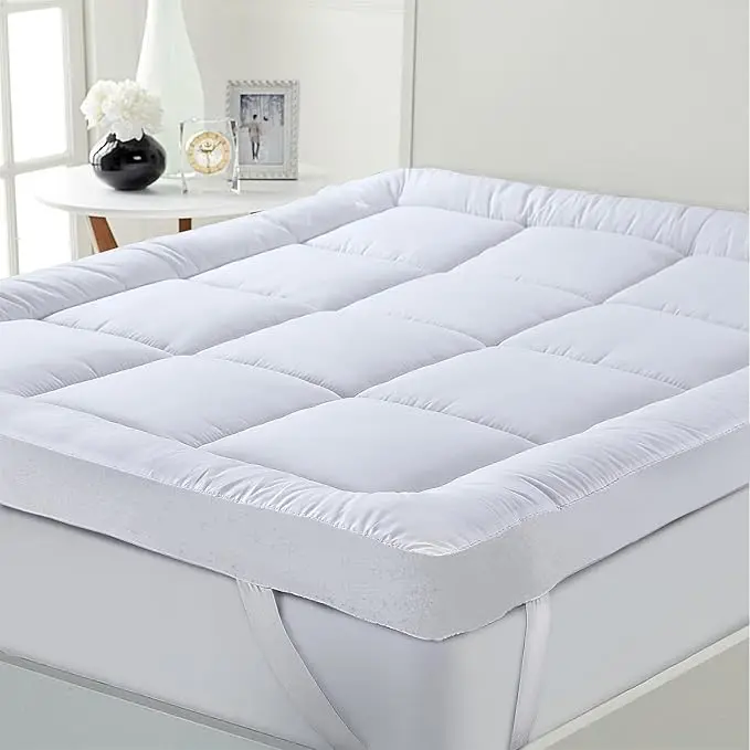 Luxury Hotel Quality Mattress Topper - 1000 GSM Extra Deep 10cm/4 Inches Bounce Back Fluffy Toppers - All Sizes 1