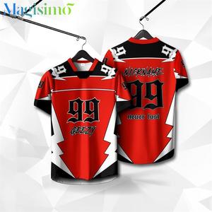 【Free Custom Name & Number】2025 NFL Edition Jersey Baju Tshirt Lelaki Lengan Pendek Retro Collar Full Sublimation Microfiber Jersi Viral Tiktok Unisex Teamwear Ootd