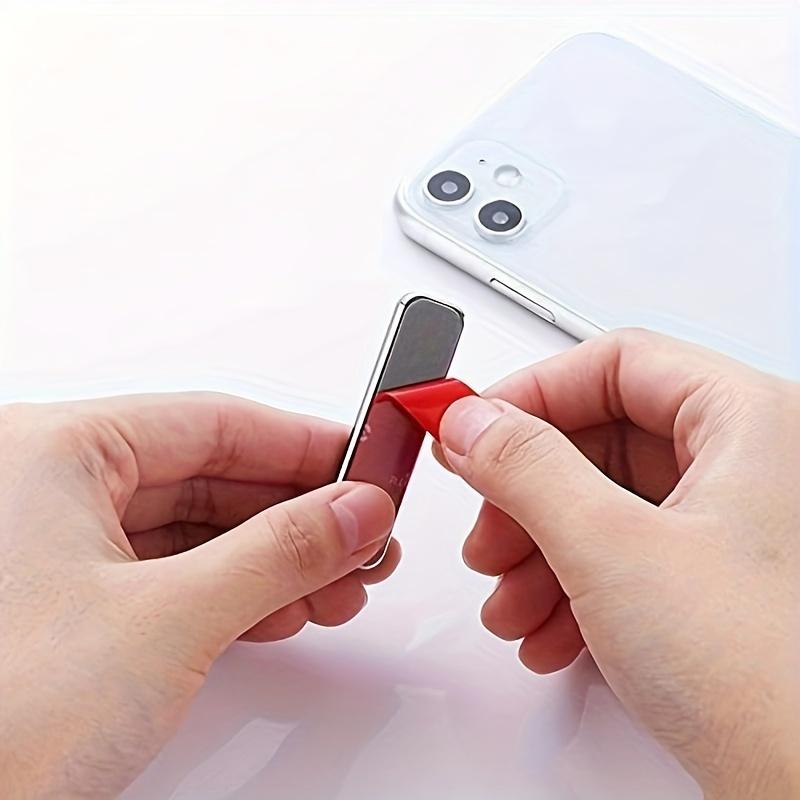 ANIELGARD  Creative Ultra-Thin Foldable Invisible Back Adhesive Phone Stand - Desktop Anti-Slip Design, Adjustable for Optimal Viewing. 8