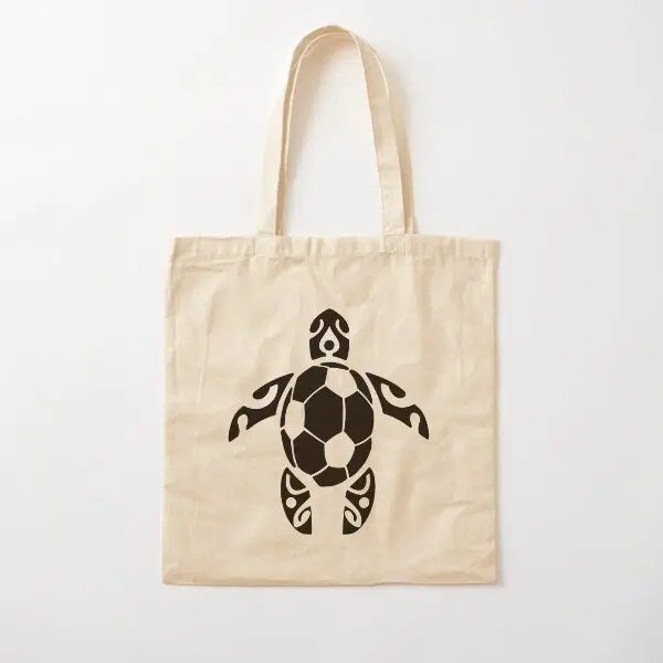 Soccer Honu (Turtle) Cotton Totes Bag for Shopping, Gym, Gift for Sport Lover, Soccer Fans