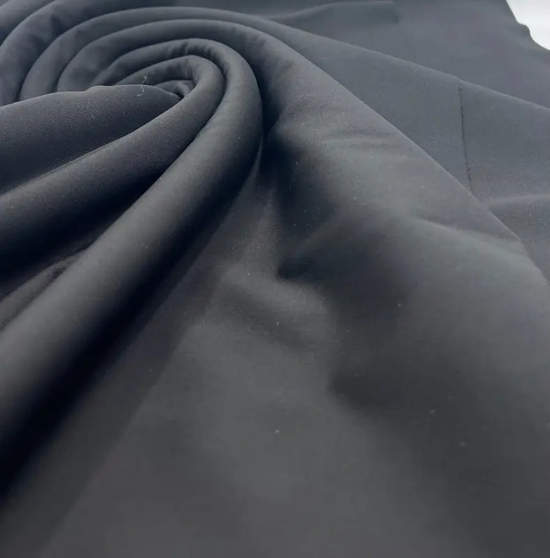 Black Active Sculpting Sportswear Fabric 1