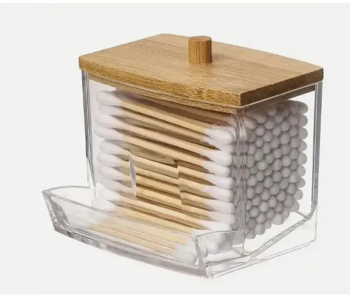 Cotton Bud Holder Storage Organiser Cotton Swab Dispenser