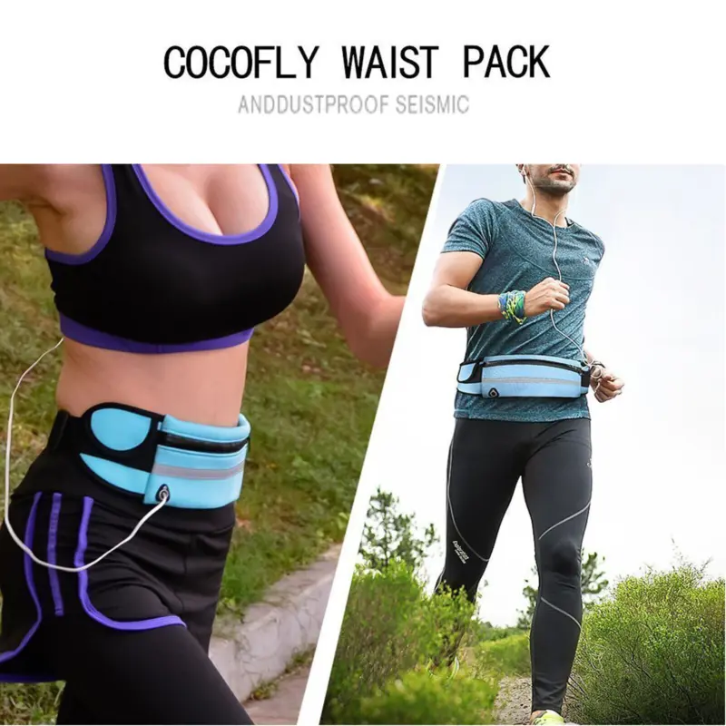 Running Belt Unisex Sports Jogging Phone Keys Mobile Money Bum Bag Waist Travel 3