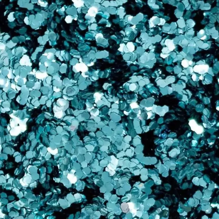 Glamaglitter Turquoise Biodegradable Glitter Cosmetic Makeup for Face, Body, Hair 4