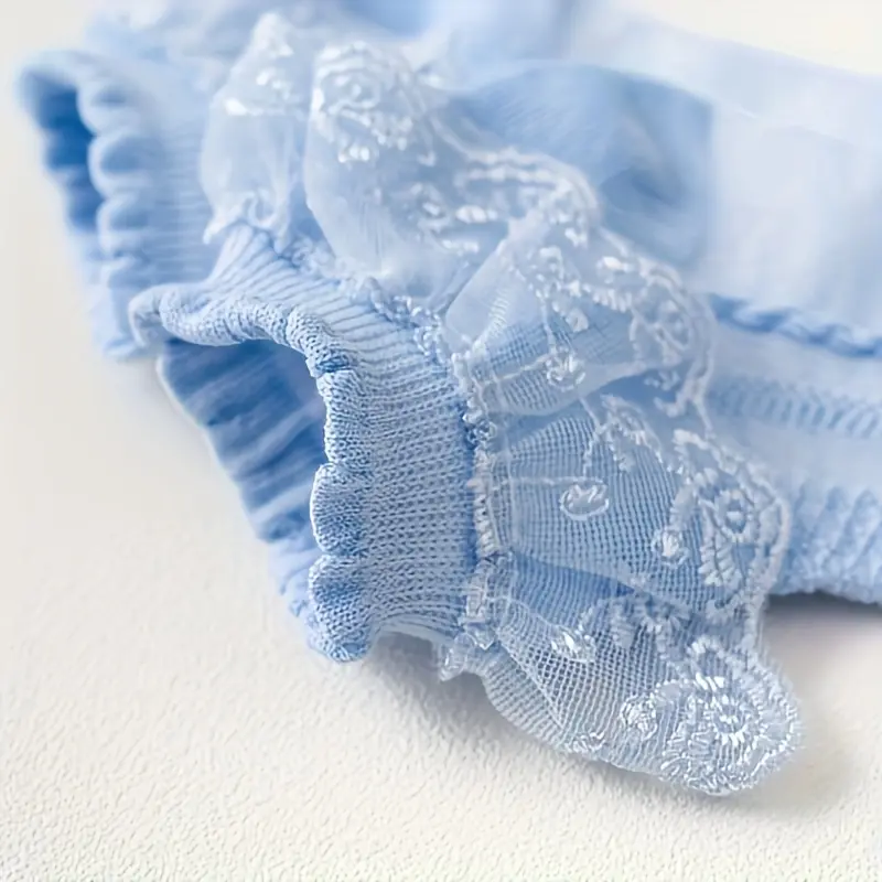 5 Pairs of Girls Socks Lace Ruffle Breathable And Comfortable Dance Princess Socks 6