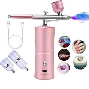 Rechargeable Wireless Airbrush Kit, Portable Handheld Spraying Tool with Accessories, Professional Airbrush Tool for Nail Art, Cake Decorating Painting