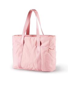 Large capacity women's fitness handbag with zipper and compartment, laptop work tote bag, nurse dance yoga bag, suitable for commuting, sports and travel