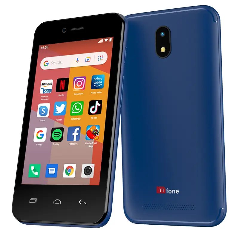 TTfone Blue TT20 Dual SIM with Mains Charger, No SIM Card 4