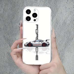 Car Pattern Phone Case, Shockproof Phone Protective Cover, Phone Accessory Compatible with iPhone 11 12 13 14 15 16 Pro Max