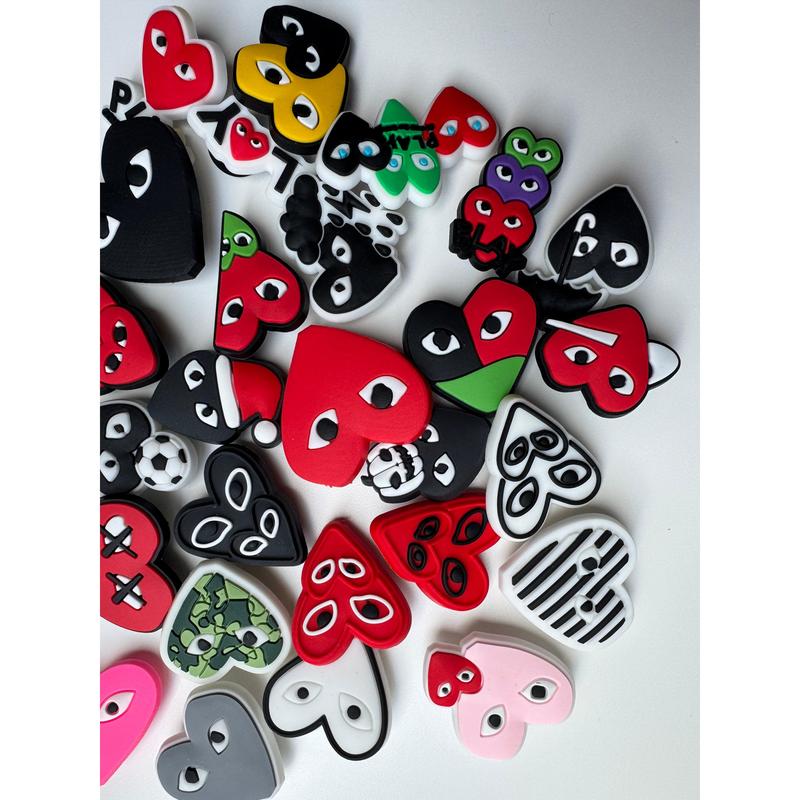Heart With Eyes CDG Shoe Charms 1