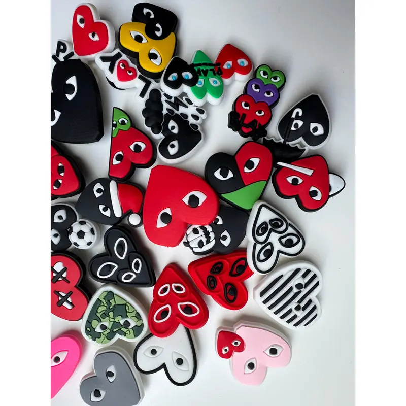 Heart With Eyes CDG Shoe Charms 1