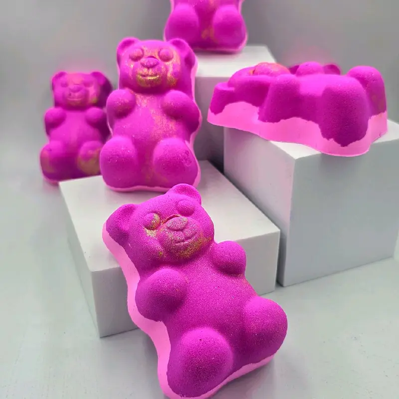Gummy Bear Bath Bomb Lotus Flower Skincare Moisturizing 4