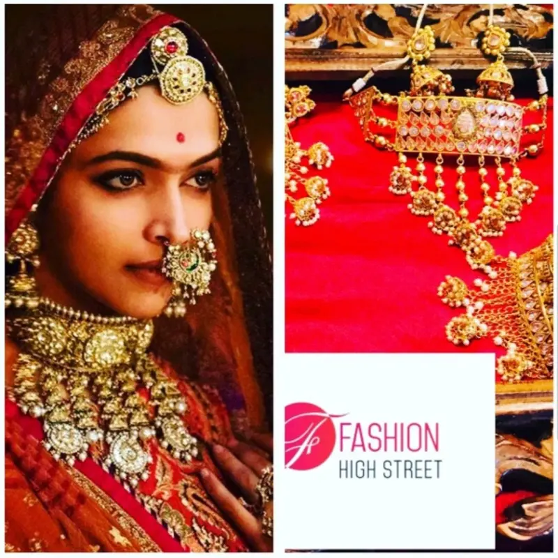 Deepika padaukone Padmavat Choker necklace and earrings. Gift for her. Choker necklace and earrings