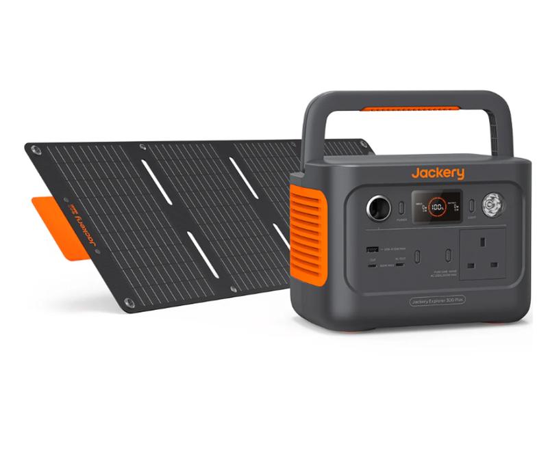 Jackery Solar Generator 300 Plus 288Wh Portable Power Station & Solar Panel 1