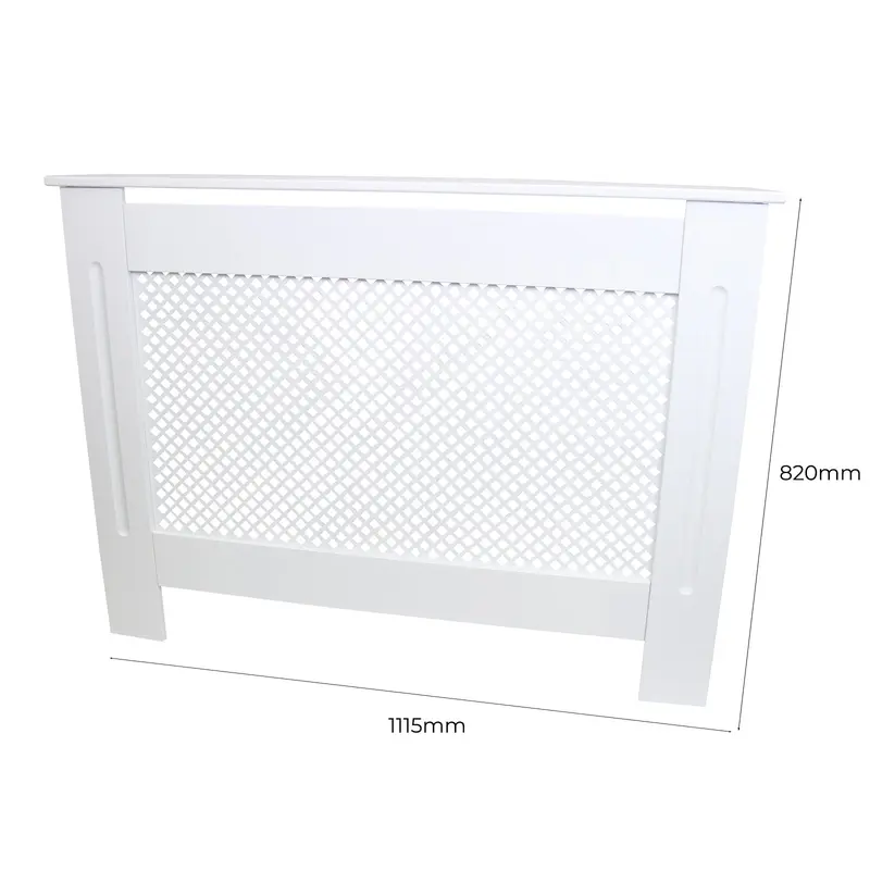 White Radiator Cover MDF 1115mm for Home Improvement 3
