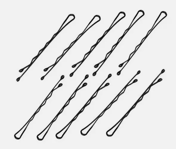 Pack of 12 Brown/Black Hair Grips Clips Bobby Pins - Must-Have for All Hair Colors 2