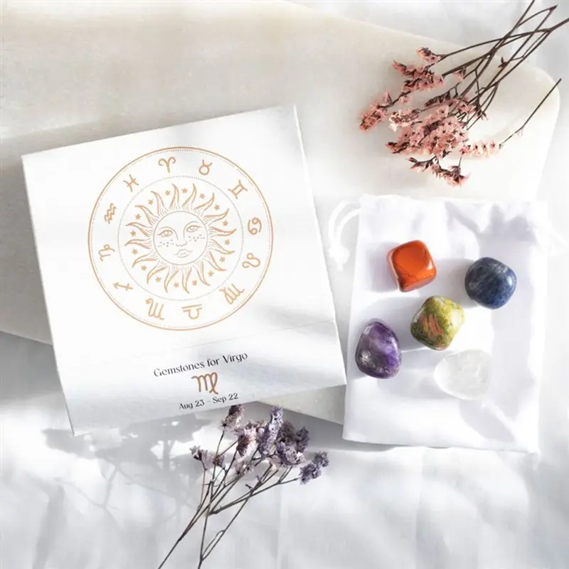 Virgo Crystal Tumblestone Set 4