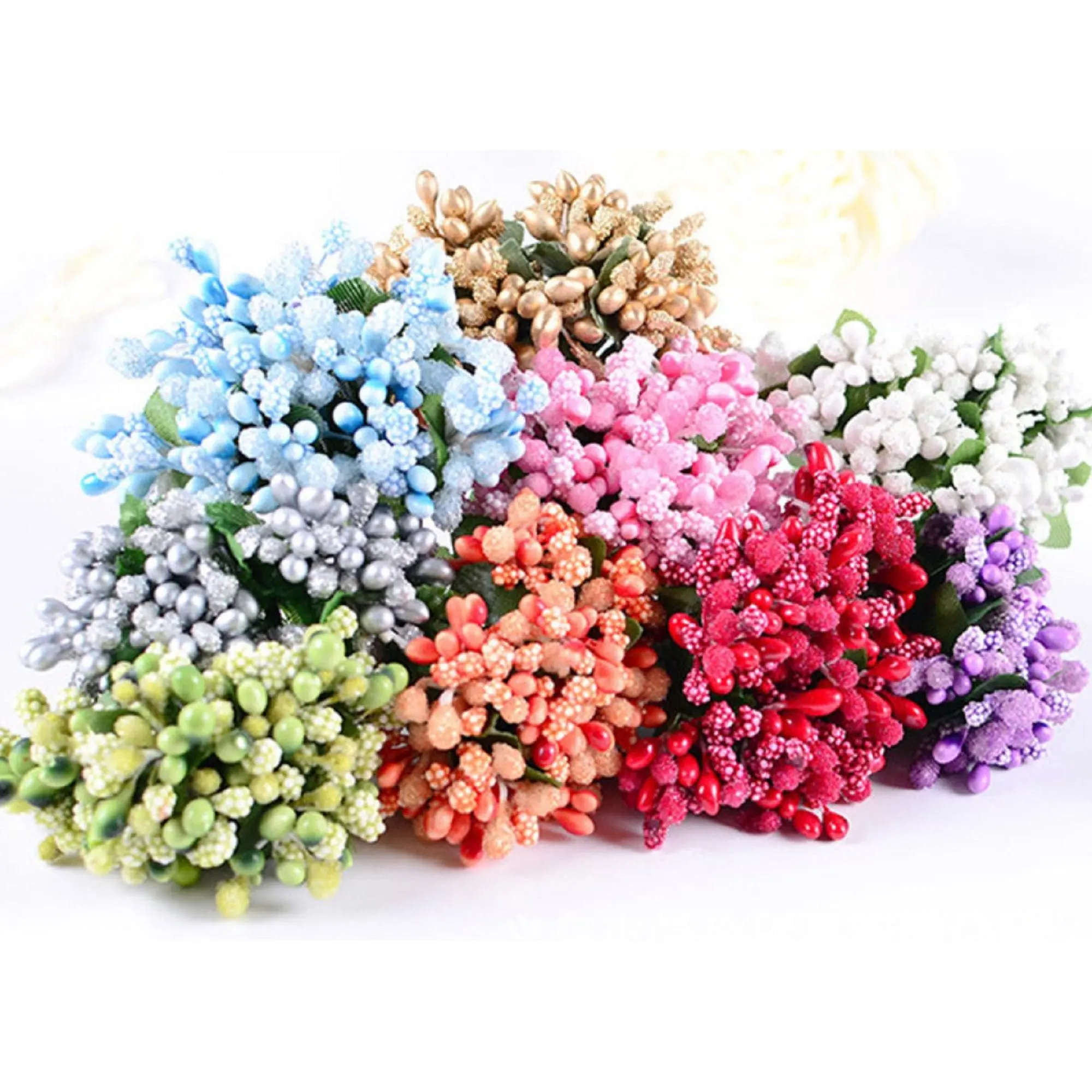 24 Stems / Seed Flower Stamens  SF021 Decor Decorative Floral Fruit