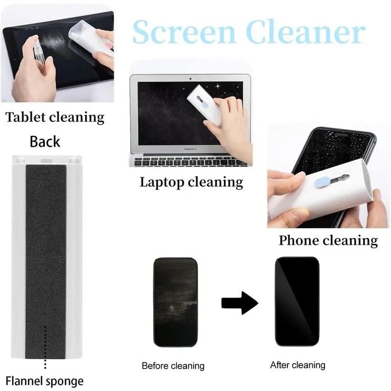 Mini 7 In 1 Computer Keyboard Cleaner PC Laptop Watch Camera Dust Cleaning Kit 6