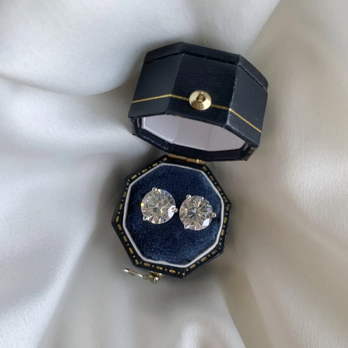 Sadie Zircon Diamond Earrings / 925 Sterling Silver
