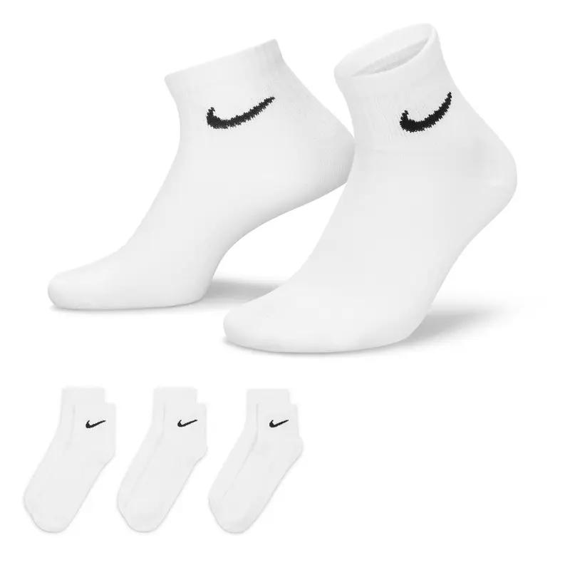 Nike Mens Lightweight Training Ankle Socks Sweat-Wicking Technology - 3 Pairs 1