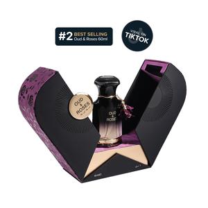 Oud & Roses EDP 60ml - Unisex Fragrance with Turkish Rose, Lavender, Lemon Peony & Agarwood Notes