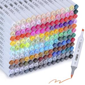 Dual Tip Marker Pen Set, 30/60/80/168pcs/set Soft Brush Permanent Alcohol Markers, Art Markers Set for Adults & Students