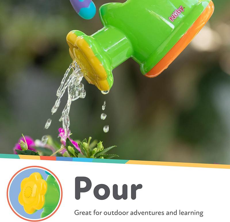Fun Watering Can Bath Toy BATH TIME FUN – Nuby’s fun watering can make bath time a fun experience for you and your baby. Its bright colours and fun design help keep baby entertained during bath time. 4