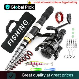 Professional Fishing Rod Set, 1 Set Anti-entanglement Design Fishing Rod with Fishing Accessories & Fishing Storage Bag, Outdoor Fishing Supplies, Spinning Fishing Reel