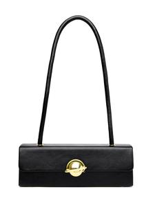 Women's Solid Color Flap Shoulder Bag, Fashionable Pu Leather Bag for Daily Used, Casual Trendy Versatile High-quality Daily Commuting Bag, Valentine's Day, Gift, Bags, Daily Commuter Purse, Trendy Minimalist Purse