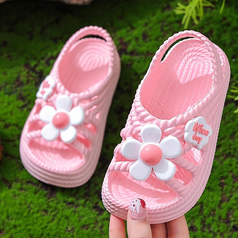 New Fashionable Cute Flower Princess Shoes for Girls, Versatile and Comfortable Beach Sandals 7