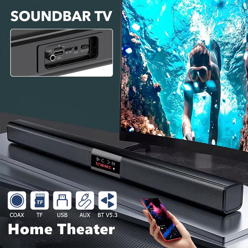Wireless Bluetooth Sound Bar TV Soundbar Subwoofer Speaker Home Theater Gaming 3