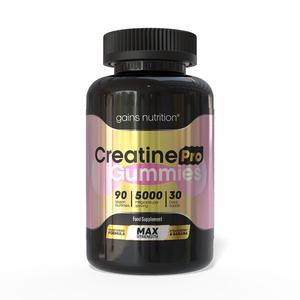 Creatine Pro Max Gummies | 90 Chewable Creatine Gummies for Men & Women - 5000mg Creatine Monohydrate Per Serving | Strawberry & Banana Flavour, Non-GMO & Suitable for Vegans & Vegetarians