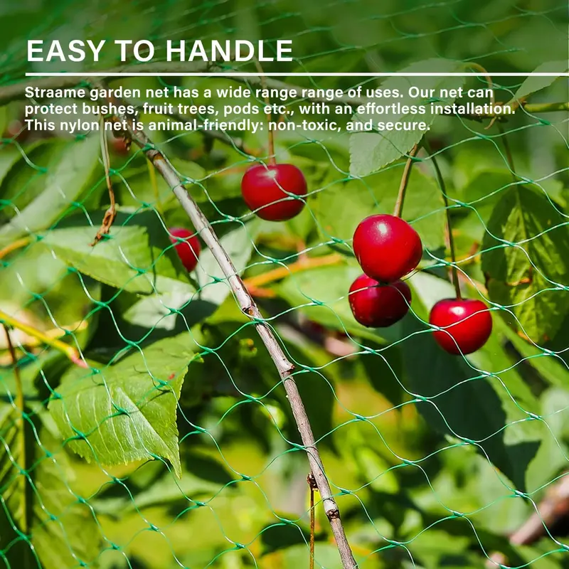 Garden Netting, Plant, Veg, Fruit and Ponds Protection, Cat and Bird Proof Garden Net, Versatile Fine Mesh Garden Netting, Garden Fence Netting, Garden Accessories - (1, 2X10) 2