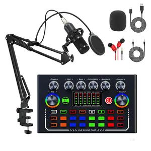 Professional Wireless Live Broadcast Equipment, 1 Set DJ Sound Control Equipment, Audio Mixer with Sound Converter/Mixer Control Live Broadcast Equipment