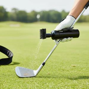 Portable Golf Club Cleaning Brush, Cleaning Brush with Drawstring and Squeeze Bottle, Golf Club Cleaning Tool for Easy and Effective Cleaning, Valentine's Day Gift, Golf Accessories