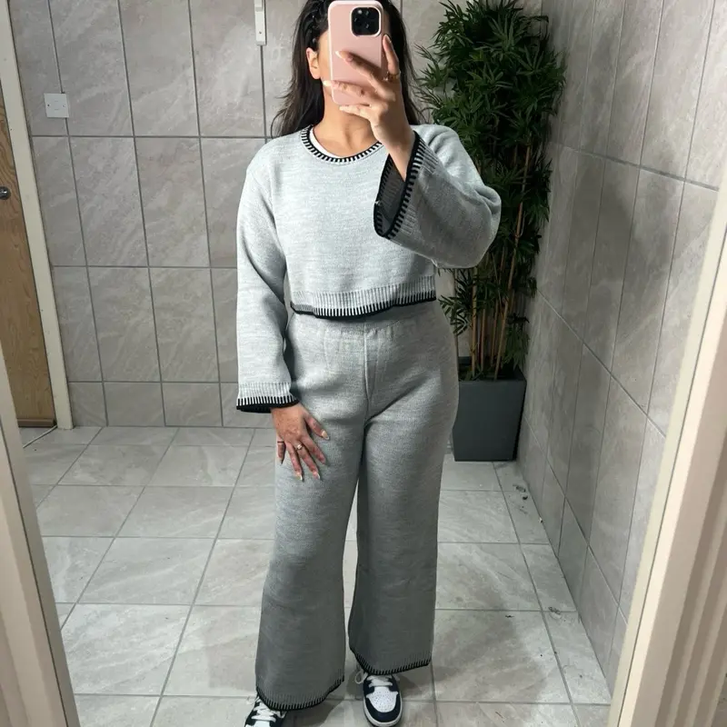 Discontinued Knitted Co Ord Set for Women - One Size 6-18 - Knitwear, Womenswear