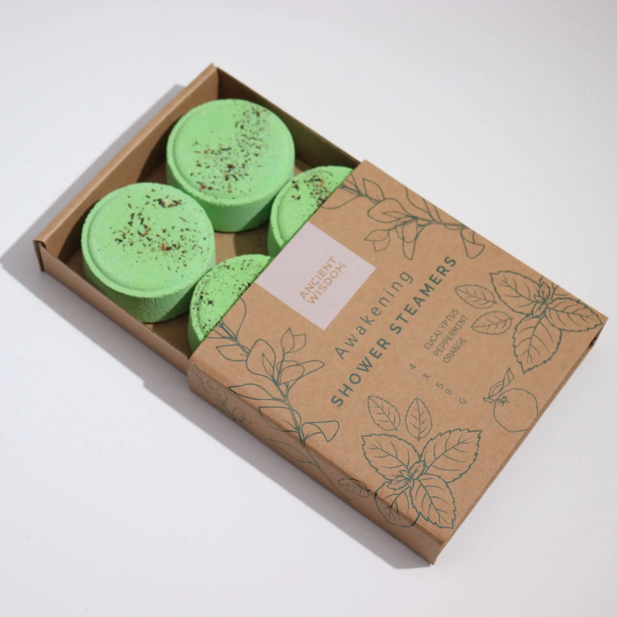 Shower Steamers Gift Set - Orange, Eucalyptus & Peppermint