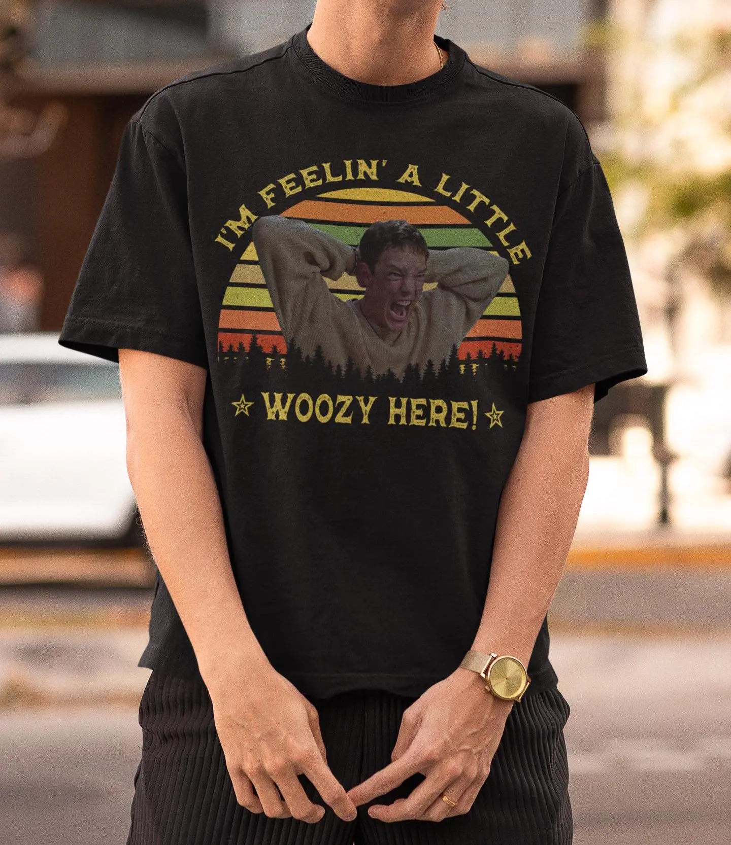 I'm Feelin' A Little Woozy Here Shirt, Stu macher tshirt, Horror movie tshirts, Scream 90s movie, Unisex Tee