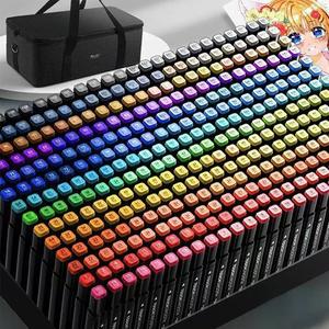 Double Tip Marker Pen, 1 Set Oil Marker Pen for Anime, Industrial, Landscape, Interior, Clothing Design, Office Stationery & Supplies