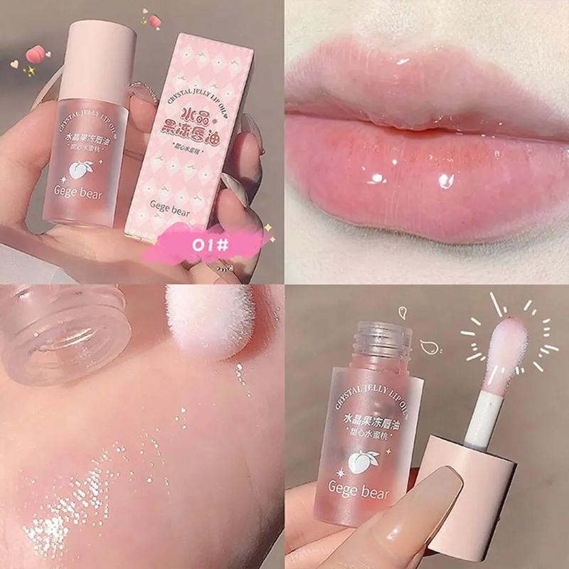 Product Introduction of Gege Bear Crystal Jelly Fruit Lip Oil Peach Grape Avacado Hydrating Moisturizing Nourishing And Lightening Lips Line 7