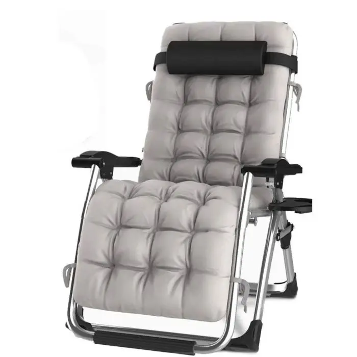 Zero Gravity Recliner Chair with Cup Holder - Extra Wide, Foldable, Adjustable for Patio, Garden, Beach & Camping 1