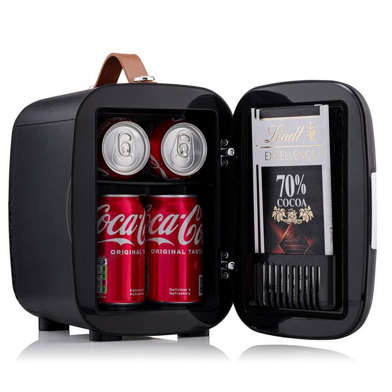 Subcold Pro4 Luxury Mini Fridge Cooler | 4 Litre / 6 Cans | AC and Exclusive USB Power Option | Portable Small Fridge for the Office, Bedroom, Car, Travel, Skincare & Cosmetics (Pink) 3