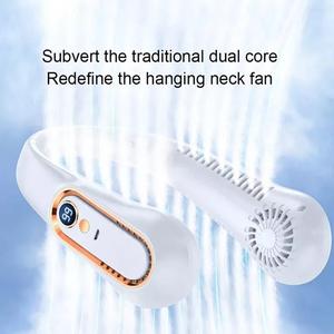 Portable Neck Fan USB Rechargeable Lazy Neckband Bladeless Cooler  1200mAh cooling  fan air  cooler  fan