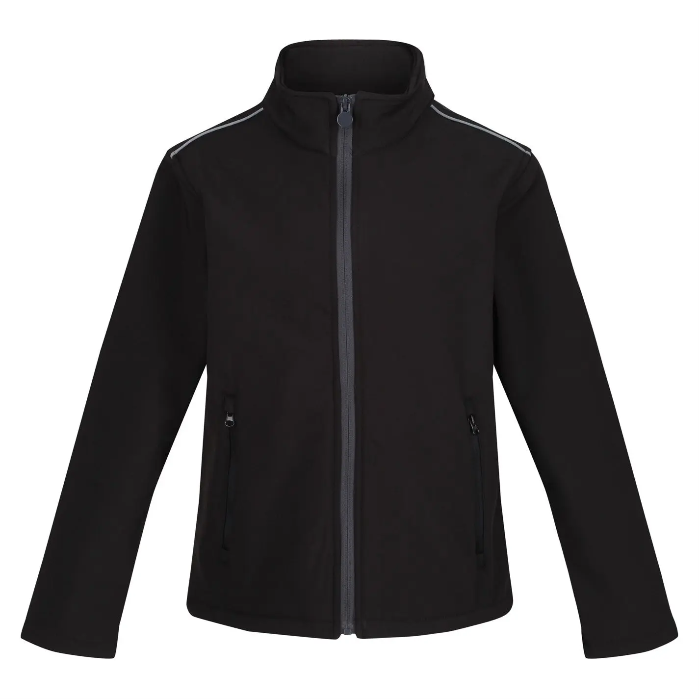 Regatta Kids Classmate Softshell Jacket Durable Water Resistant Wind Proof Warm Layer Quick Drying High Collar Zip Pocket Reflective Detail Coat